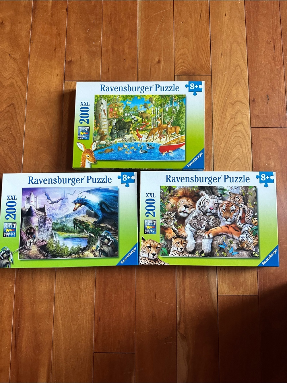 Three 200-piece Ravensburger Animal Puzzles 🧩